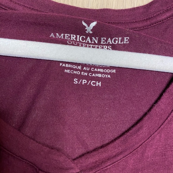American Eagle AE Long Sleeve Henley Teeshirt - Picture 2 of 4